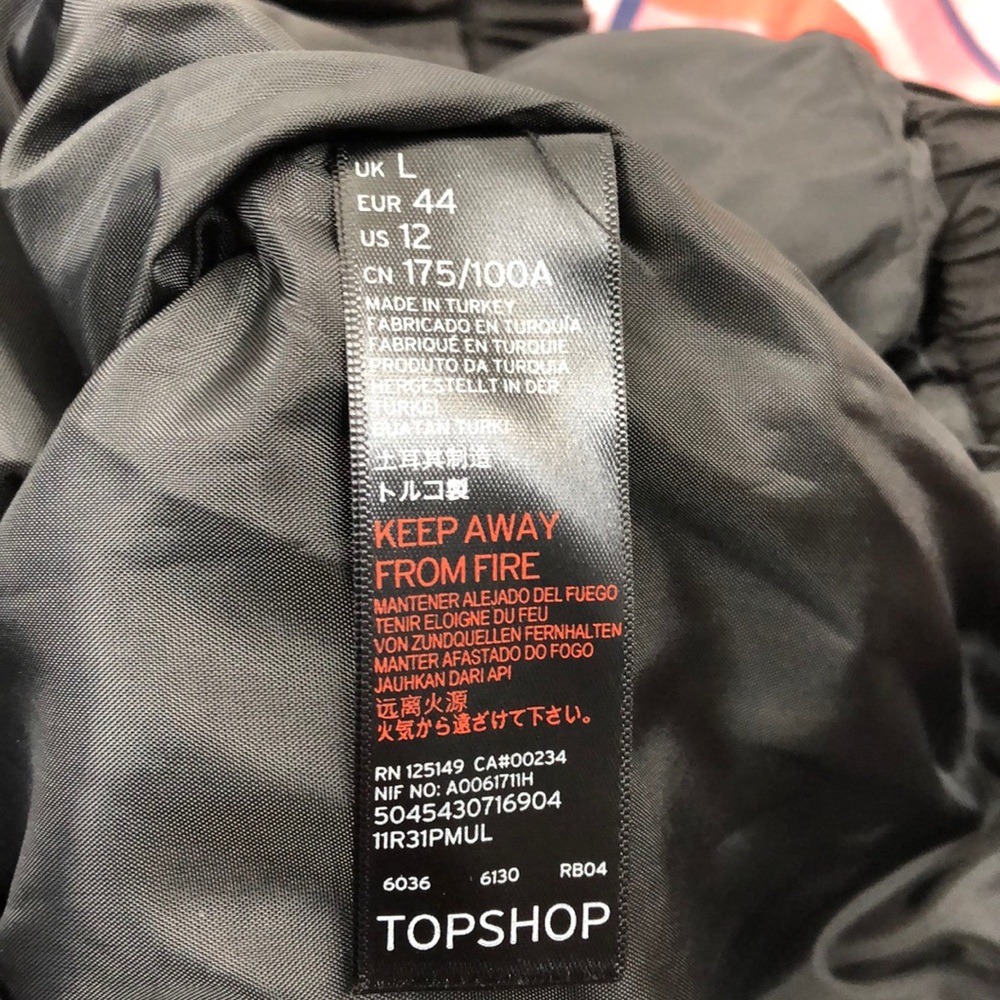 TOPSHOP Check Windbreaker Zip Up Jacket, NWT - Picture 7 of 8